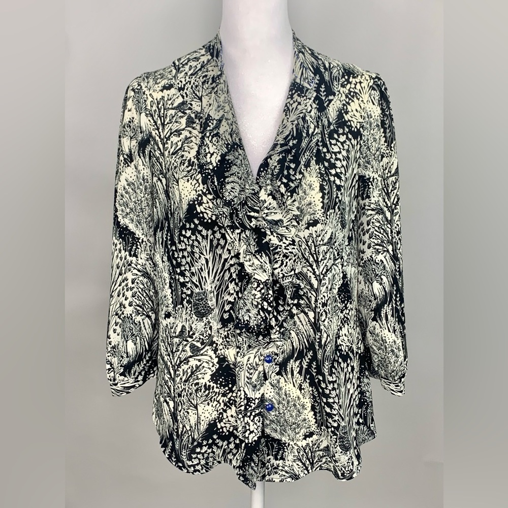 Anthropologie HD in Paris Woodland Ruffle Picea Top